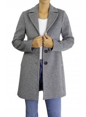 Cappotto lineare con chiusura a bottoni Please